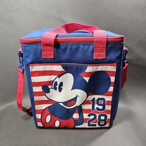 Disney Store Mickey Mouse 1928 Patriotic Cooler Lunch Tote Bag Red White Blue